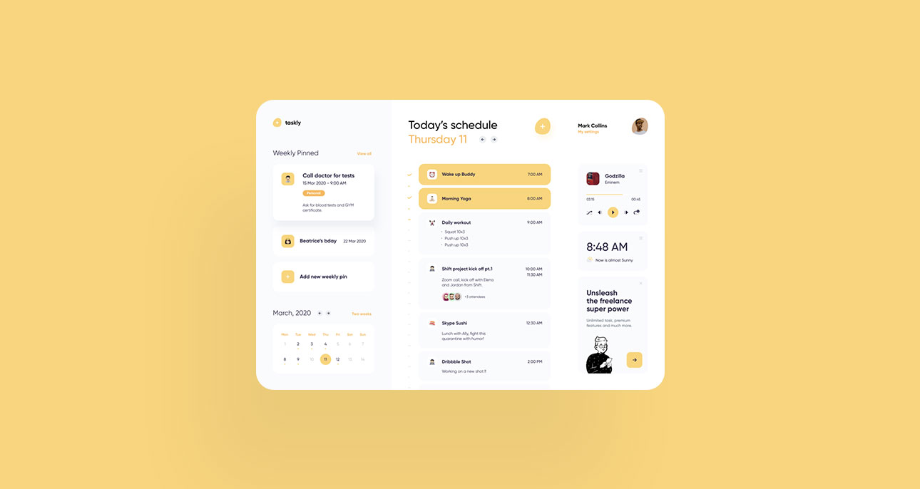 Taskly Dashboard