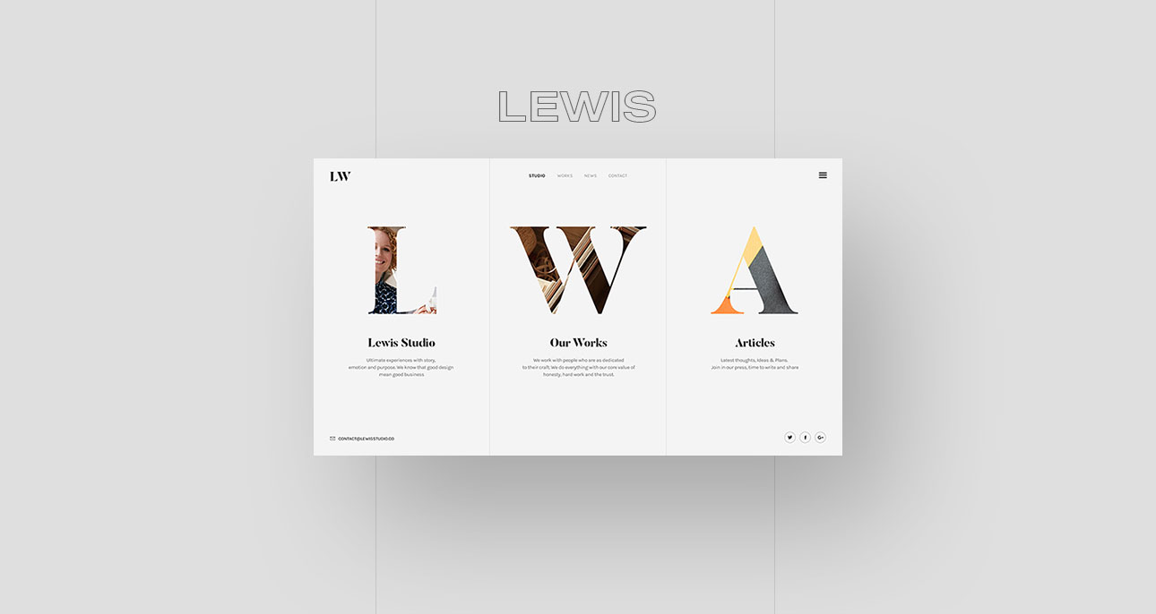 Lewis Portfolio Framer Template
